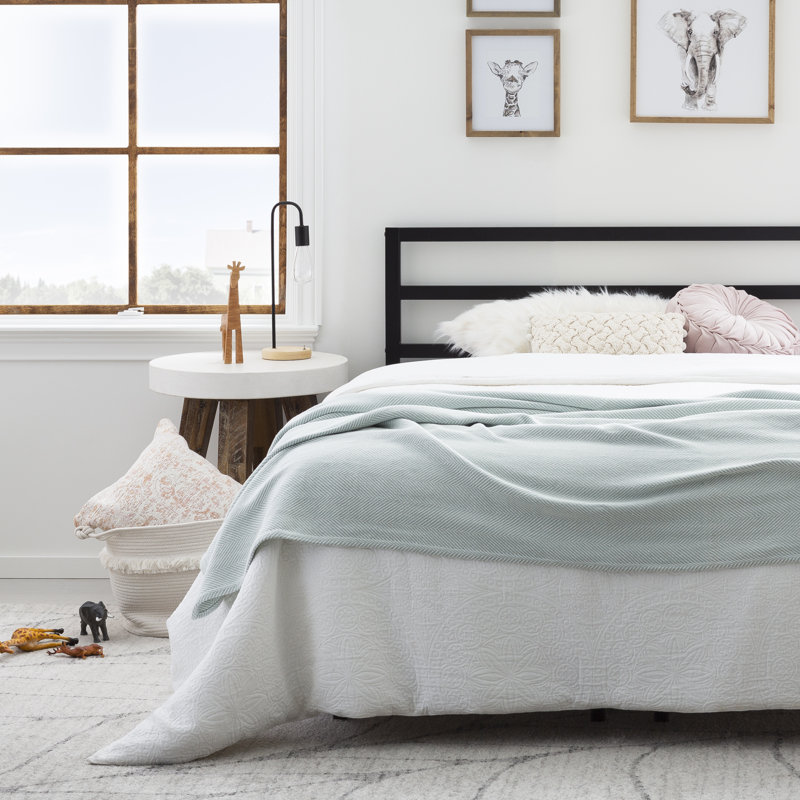 Zipcode Design™ Jayson Metal Horizontal Lined Headboard & Reviews